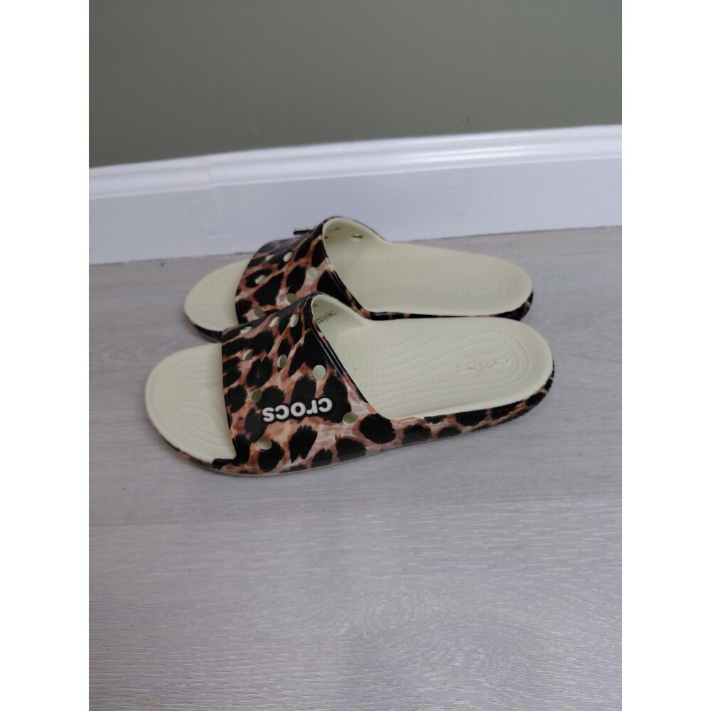 Crocs Animal Print Unisex Men Size 6 Women Size 8 Confort Sandals